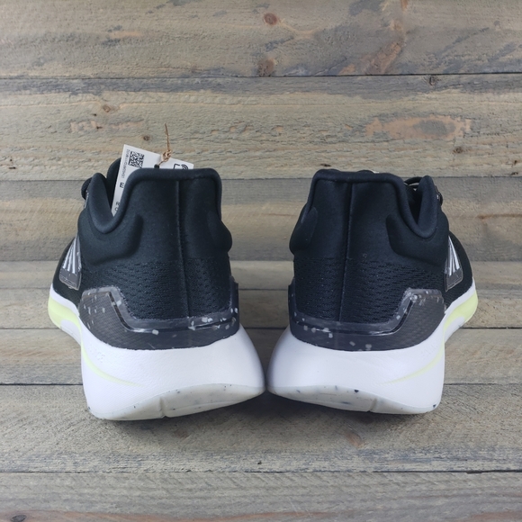 adidas EQ21 Run Men's Running Shoes Black/White/Lime - Picture 4 of 11